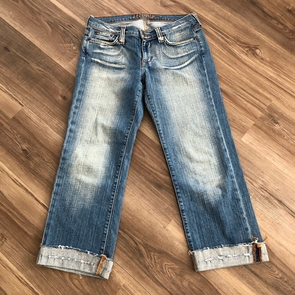 Hippie Light Wash Straight Leg Women Jeans size 11
